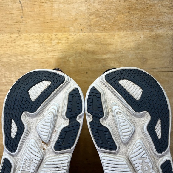 Hoka One One Bondi 7 CUSHIONED Womens Size 7.5 Running Shoes Sneakers Gray Blue - Picture 9 of 12